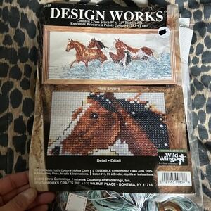 Design Works Crafts Free Spirits Counted Cross Stitch Kit Horse‎ 9"x24"